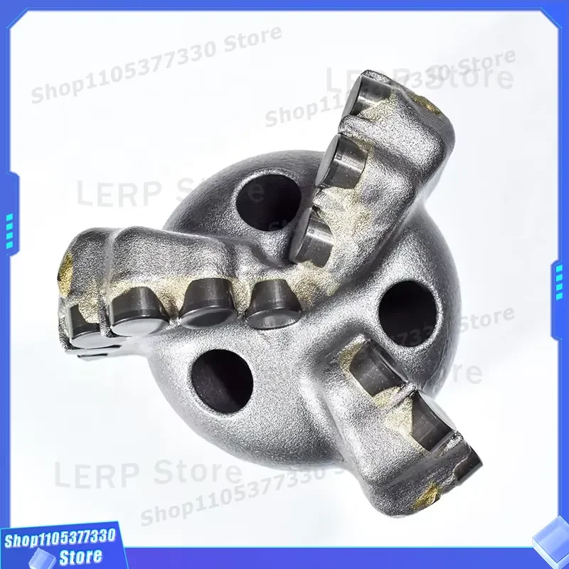 High Performance 3 Blade PDC Drill Bit Arc Shaped Design For Hard Rock Formation Geothermal Drilling Tools Durable Steel Body