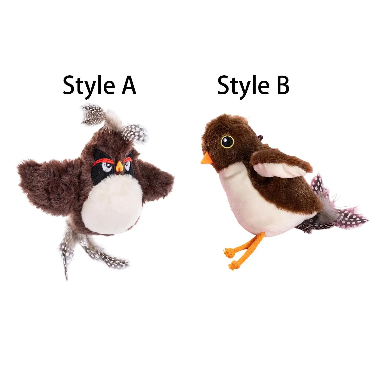 

Flapping Bird Cat Toy Pet Training Fun for Kitten or Small Dogs Simulate