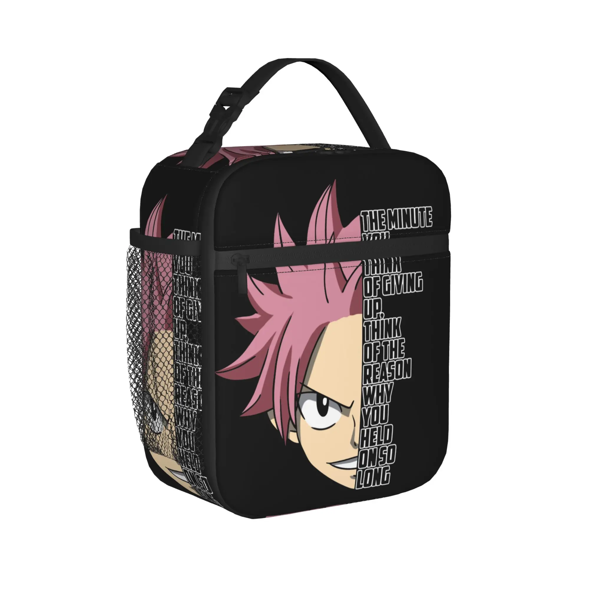 

Изолированная сумка-холодильник Fairys Tails, многоразовая, контейнер для обедов, большая сумка-тоут для еды Natsu Reason To Never Give Up