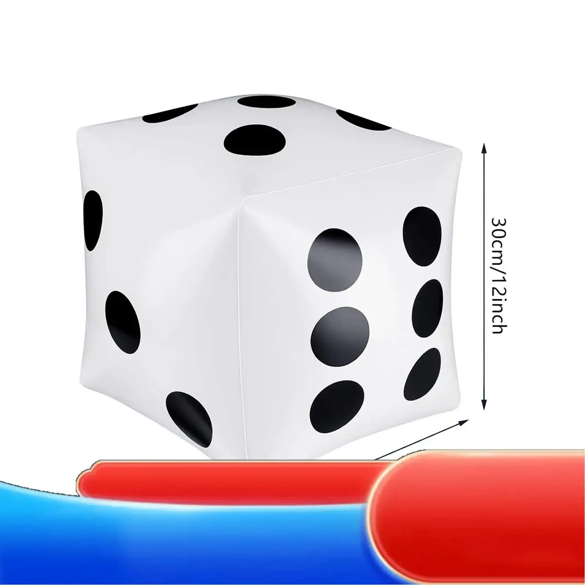 

3 Pack Jumbo Inflatable Dice Game Pool Inflatable Dice Large Inflatable Dice 12 Inch For Game Pool -X65A
