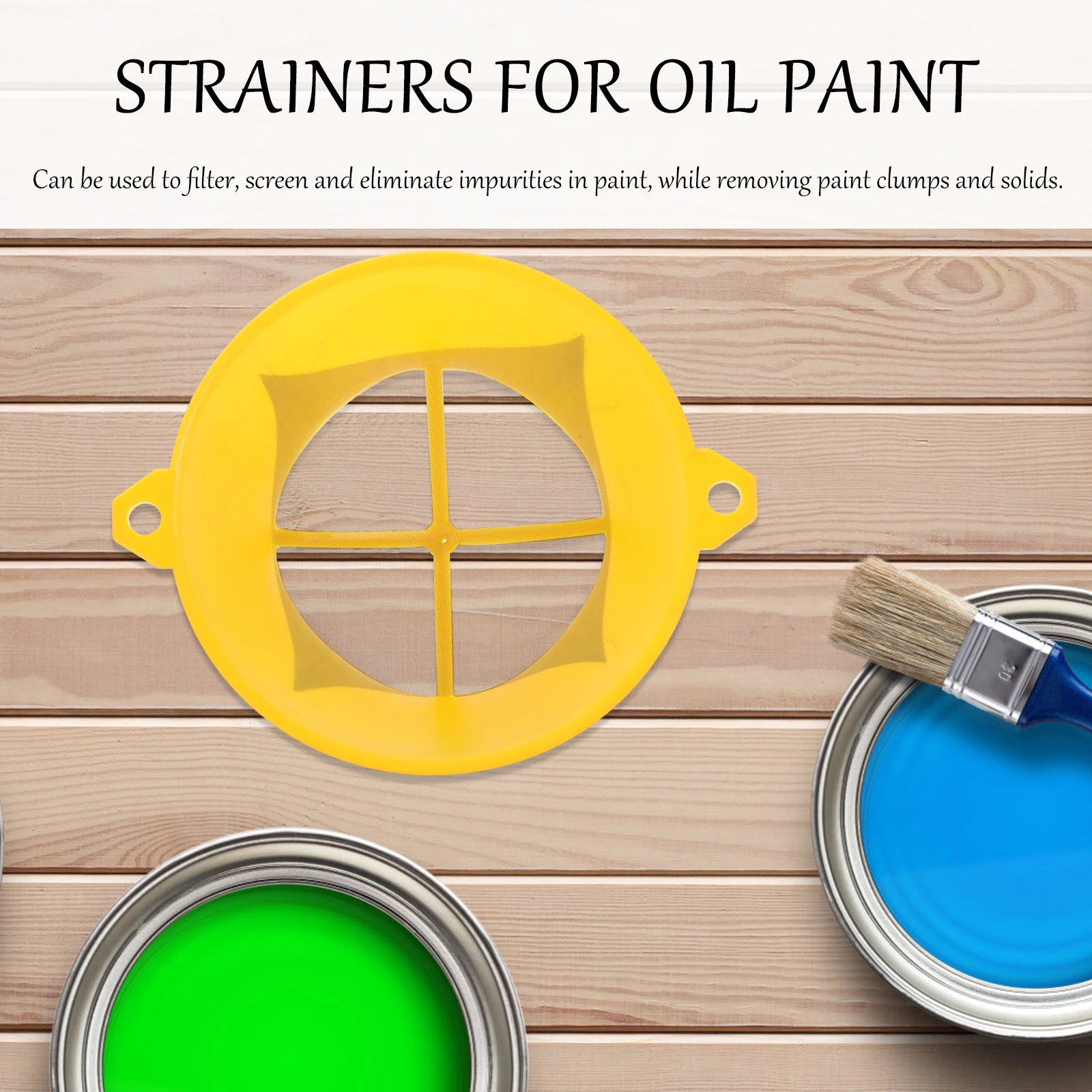 10pcs Paint Filter Mesh Strainer For Oil Paints Reusable Plastic Fine Screen Filter Impurities Suitable For Car