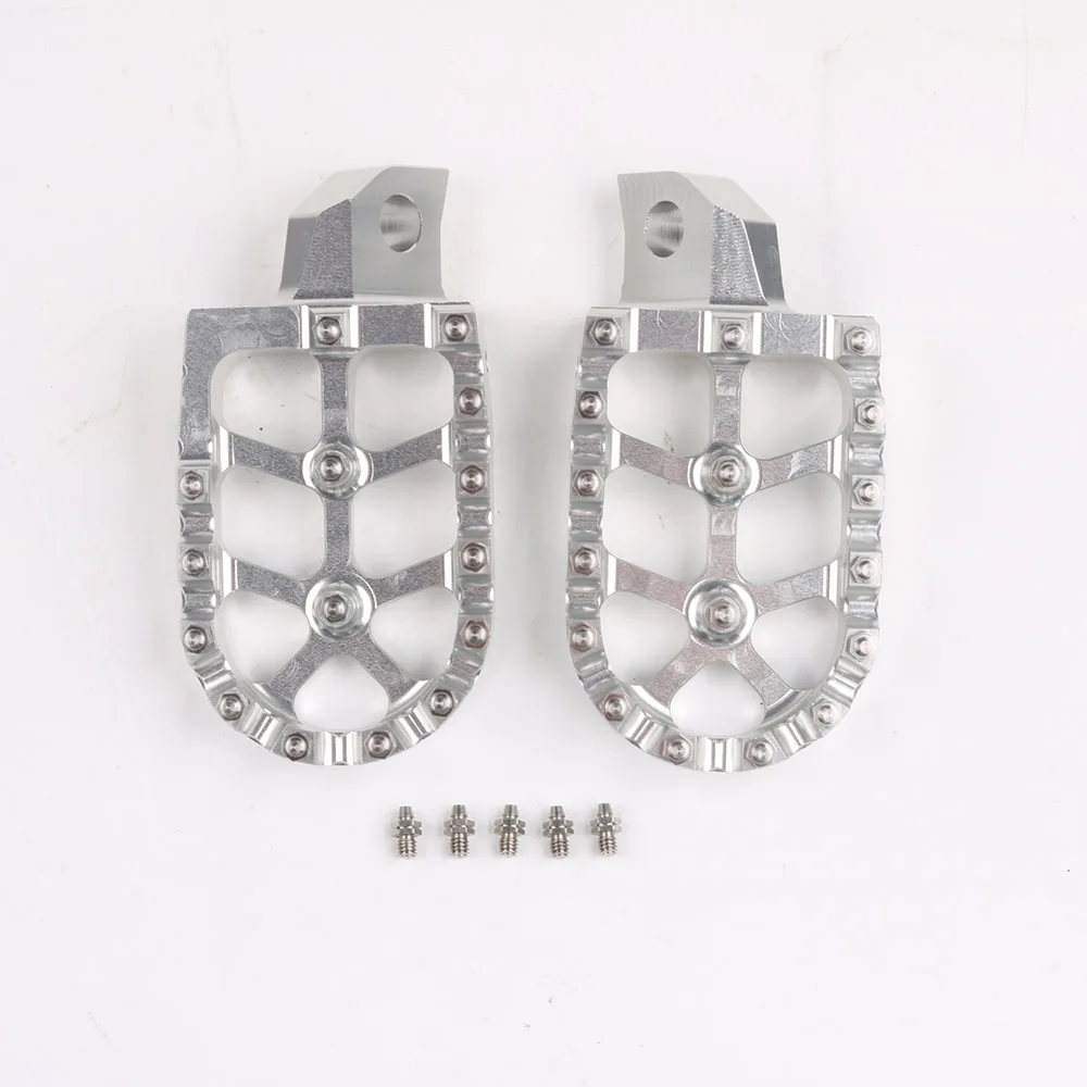 For KAWASAKI KDX200 KDX220 KDX250 KX125 KX250 KX500 KDX 220 250 KX 125 Dirt Bike Motorcycle Foot Pegs Footpeg Pedals FootRest