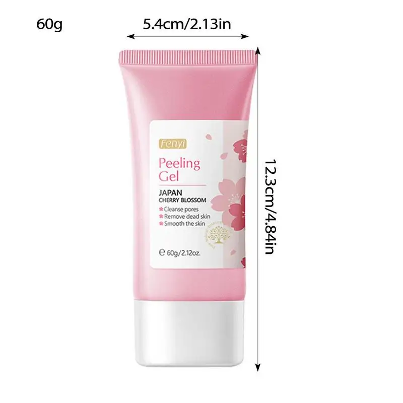 Face Peeling Gel Cherry Blossom Deep Cleansing Gel Facial Scrub Dead Skin Remover Skin Brightening Gel Facial Peel Face