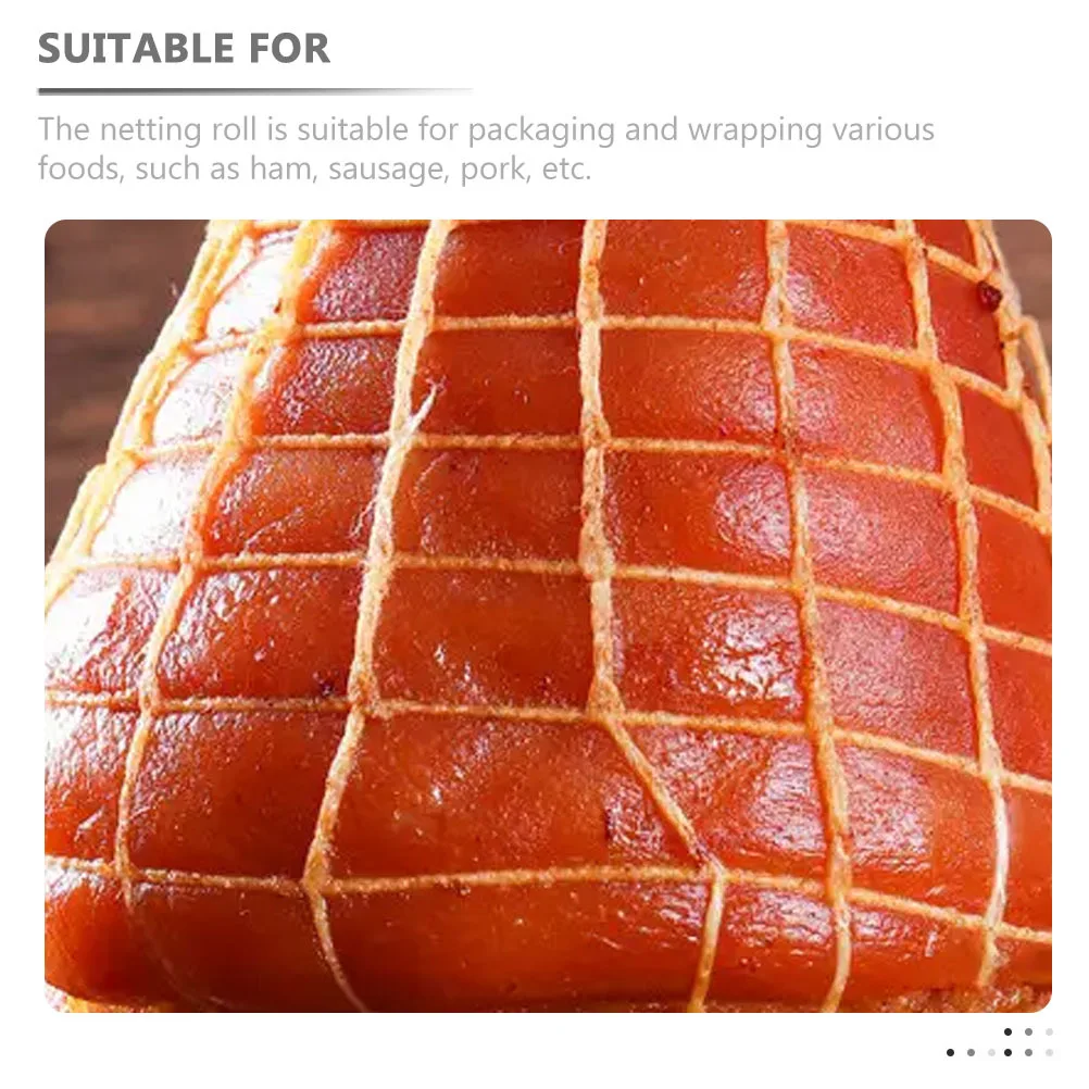 

Ham Netting Roll Cotton Rope Meat Twine Elastic Butchers Netting Roll Sausage Packaging Cooking String Kitchen Supplies