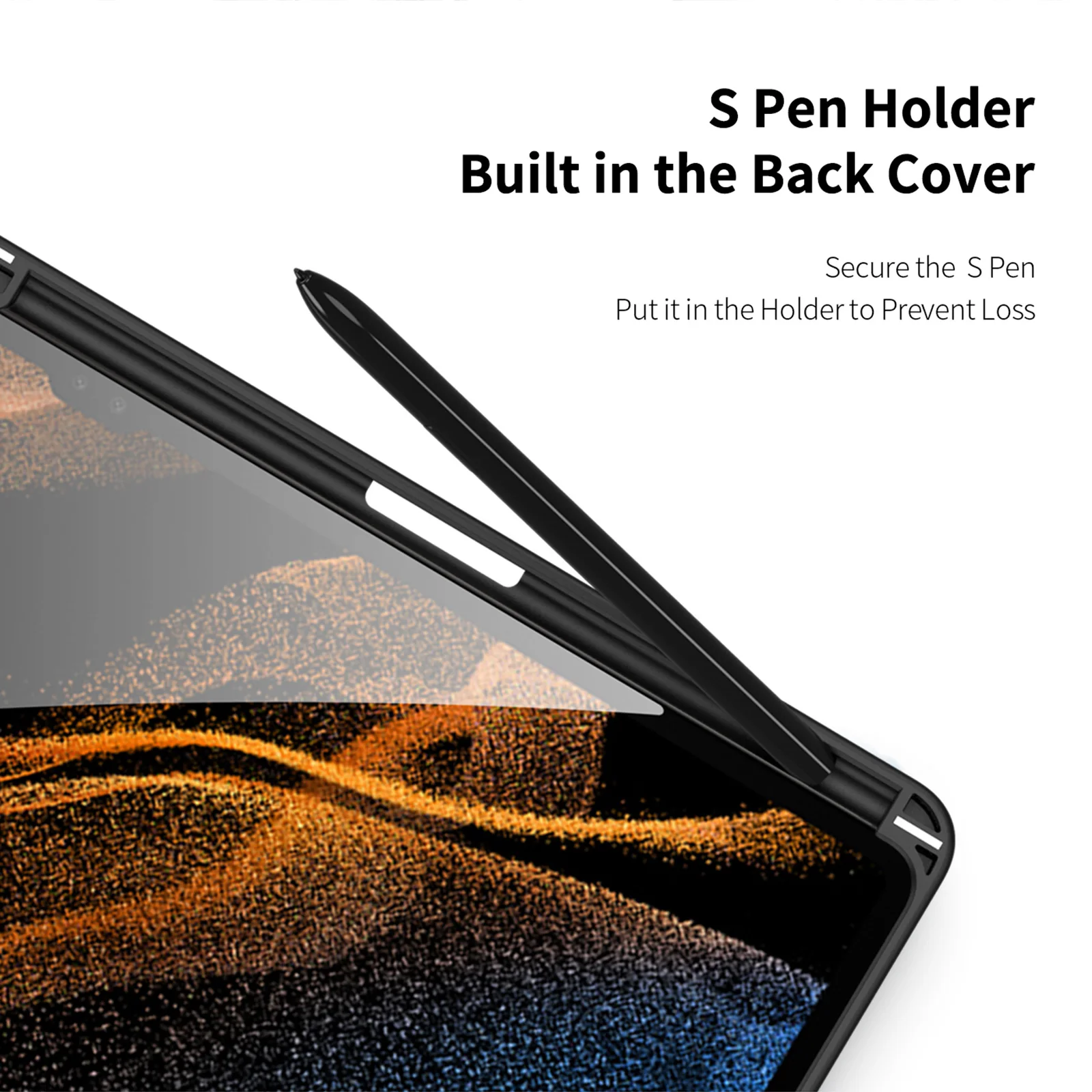 Imagem -06 - Capa de Couro para Tablet para Samsung Galaxy Tab s9 Ultra s8 s7 s6 Lite S7fe s7 s8 s9 fe Plus Smart Dormir Suporte para Lápis