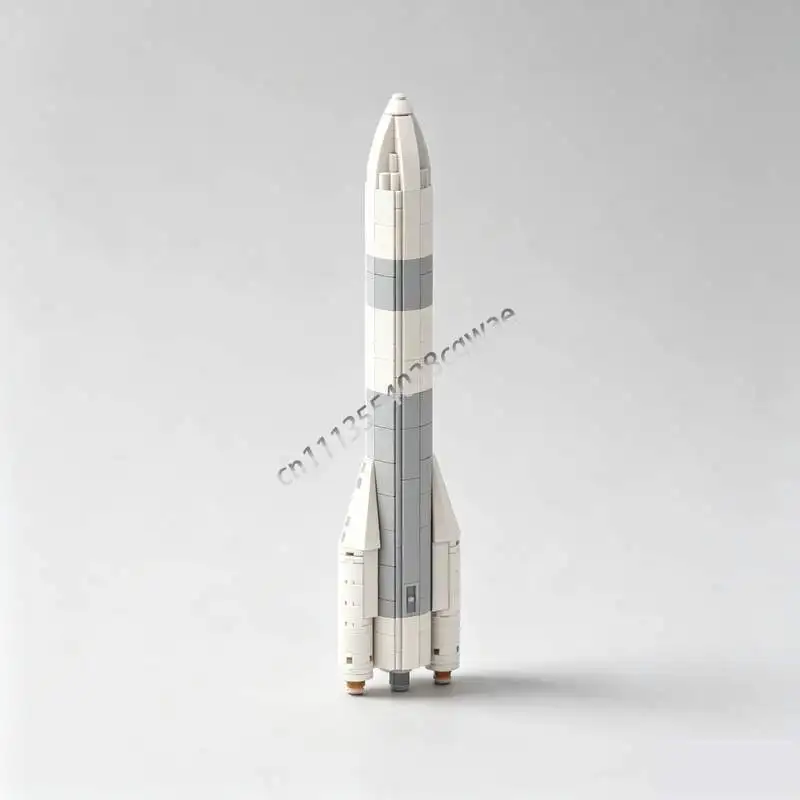 405PCS Large Scale Interstellar Launch Rocket Spacecraft Model Custom Building Blocks DIY Assembly Toy Collection Holiday Gifts