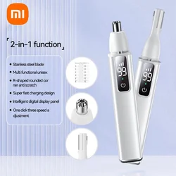 XIAOMI New Smart Electric 2 in1 Nose Hair Trimmer eyebrow trimming High Speed Motor Portable Clipper Trimmer For Men and Women