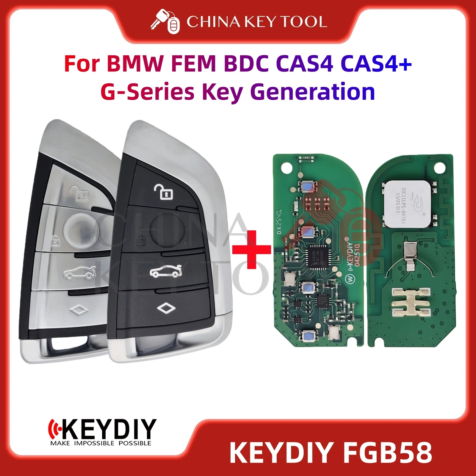 

OEM 4 Buttons 433Mhz For Great Wall GWM TANK 300 Keyless Smart Remote Key With 4A Chip