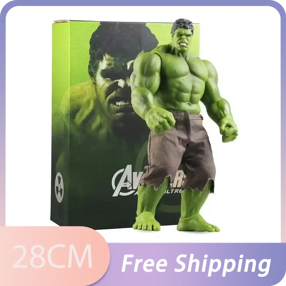 28 Anime Hulk Action Figures Characters Desktop Ornaments Large Hulk Doll Model Boy Collection Toys Christmas Gifts