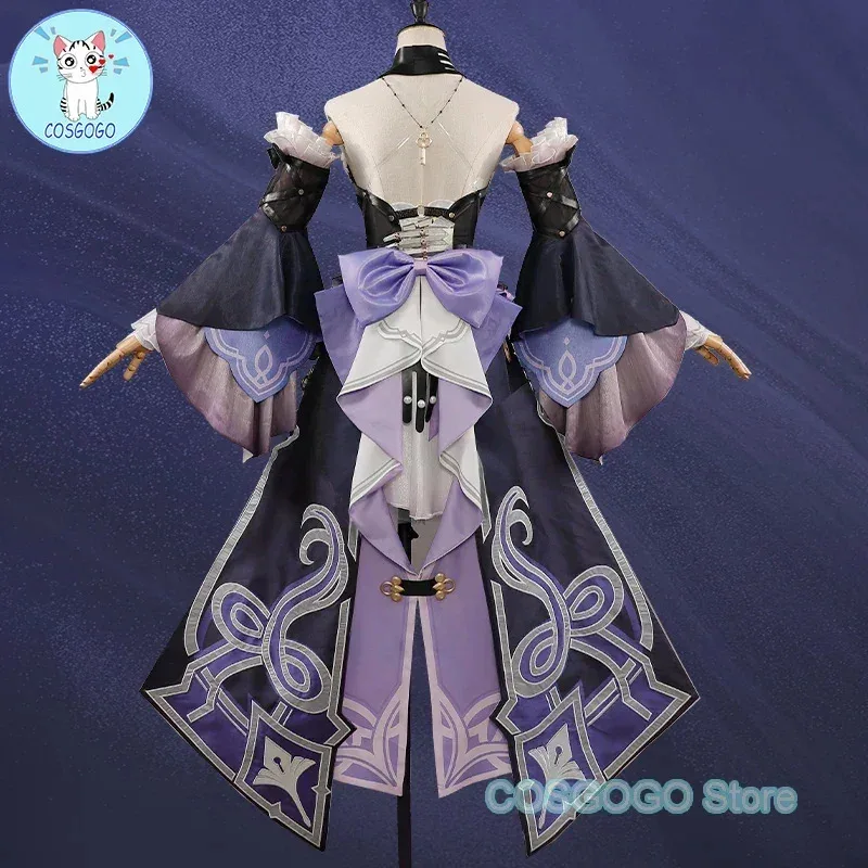 COSGOGO Herta 코스프레 게임 Honkai: 스타 레일 의상 가발 패션 달콤한 유니폼 드레스 할로윈 파티 역할 놀이 의류v;6'h,8;r