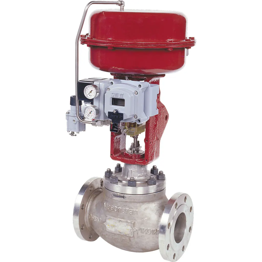 Control Valve With Masoneilan SVI II AP SVI2-21113121  Positioner For Pneumatic  