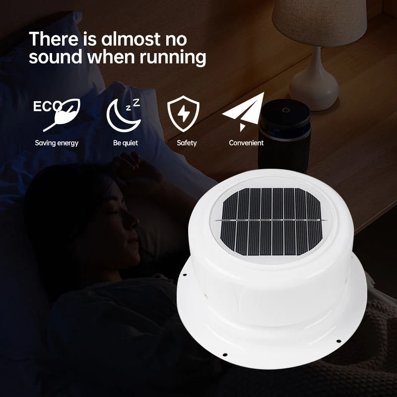 2,5 W RV Solar Lüftungsventilator Dachentlüftungsventilator ABS Abluftventilator Luftabsauger für Boot RV Zelt Wohnmobil Tragbarer Toilettenanhänger
