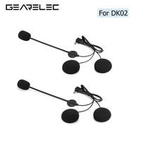 Speaker Accessories Type-C Plug Earphone Stereo Suit for GEARELEC DK02 Motorcycle Intercom Interphone Soft/Hard Microphone