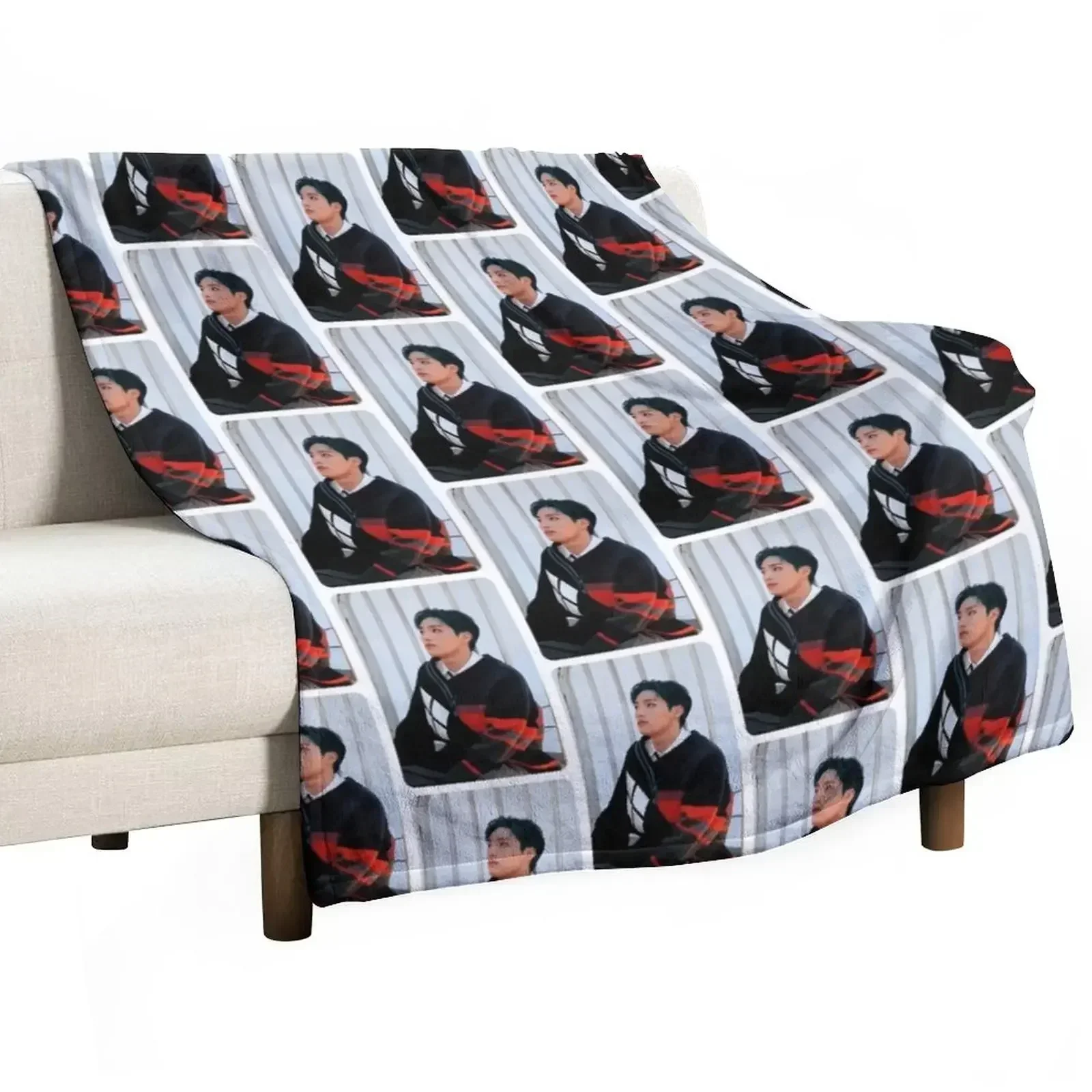 Keeho P1Harmony P1H Siren Throw Blanket Flannel For Decorative Sofa Blankets