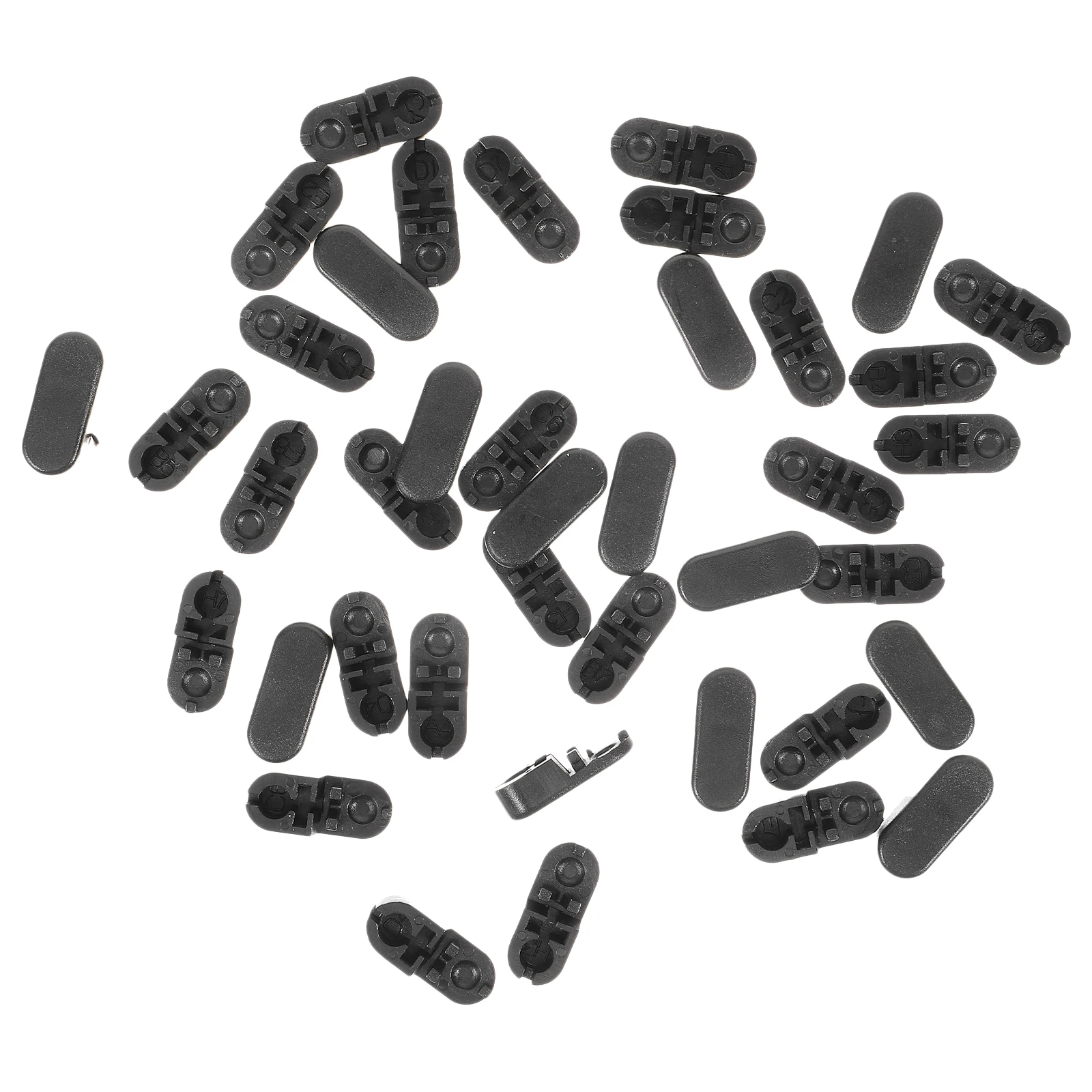 

20 Pcs Black Bead Buckle Chain Connector Blind Accessories Curtain Link Chains Vertical Blinds Parts Easy Install Long