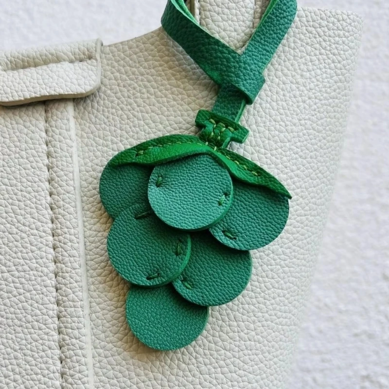 Hot Cute Unique Sheepskin Handmade Doraemon Sunflower Car Key Pendant Handbag Crossbody Bag Pendant Girl Birthday Lovely Gift