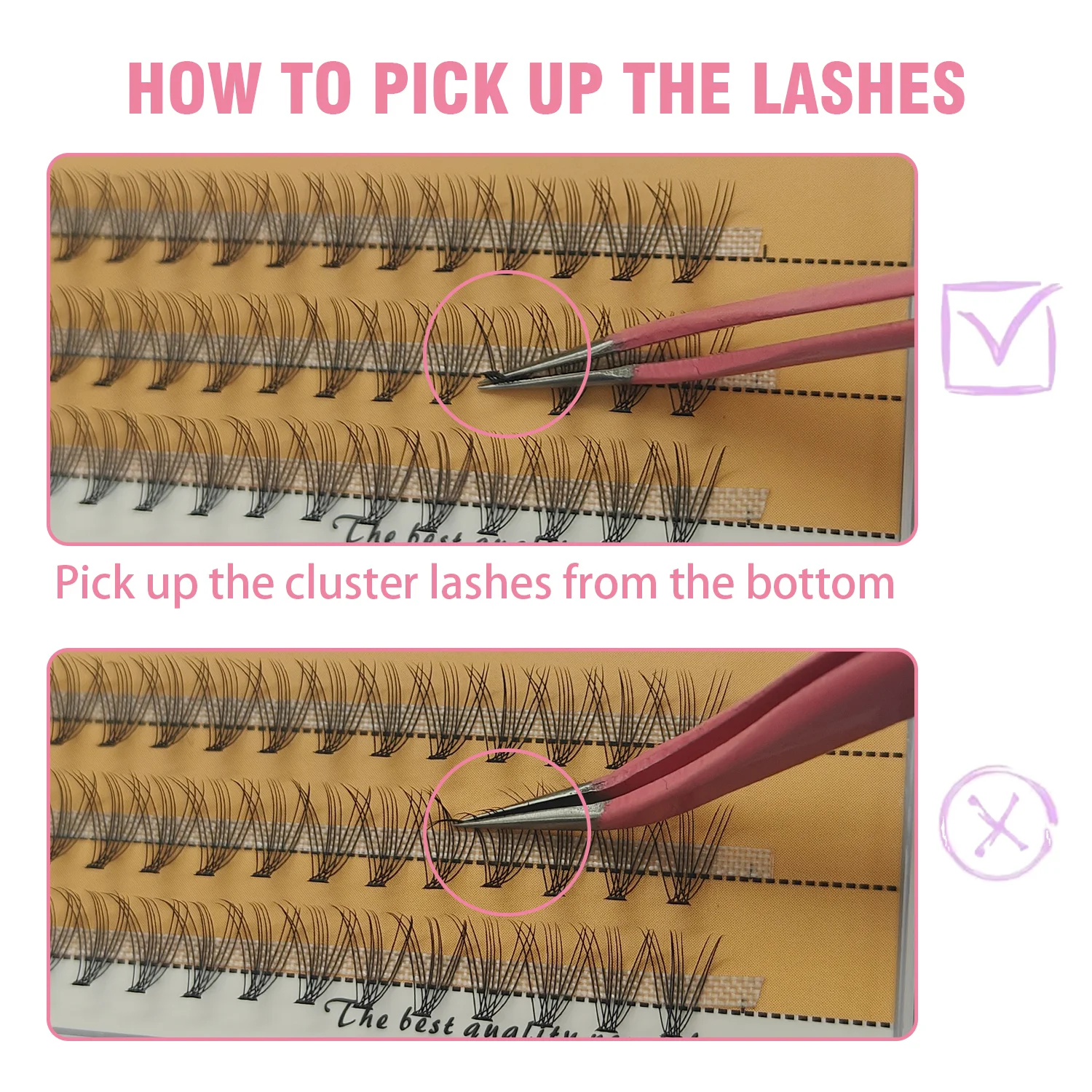 Sackvis 10 pçs 10d cachos vison diy cílios naturais individuais extensão de cílios 10d 1 caixa 60 cluster maquiagem cílios atacado