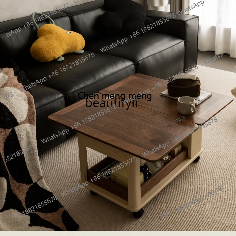 

Trolley Movable Multifunctional Coffee Table Sofa Edge Coffee Table Tea Table