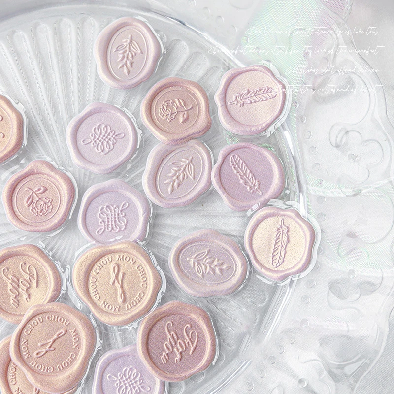 

18 шт./пакет, винтажная наклейка, восковой штамп, наклейка для самостоятельного изготовления, декоративная наклейка для скрапбукинга, свадебного конверта, карамельных цветов для студентов