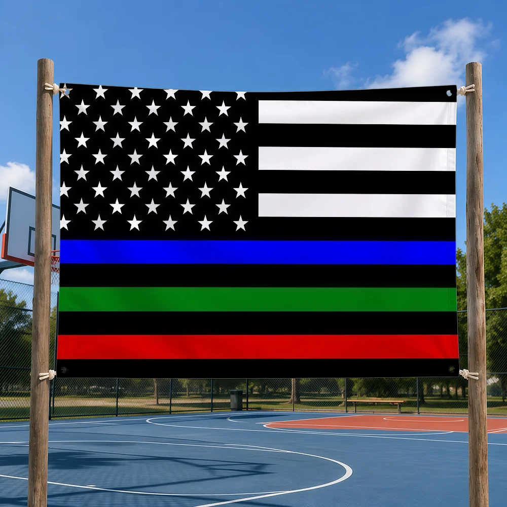 Flag First Responder Police Memorial Flag Flag Tapestry Outdoor Decor Flaga Decorative Home Objects Barber Shop Decoration