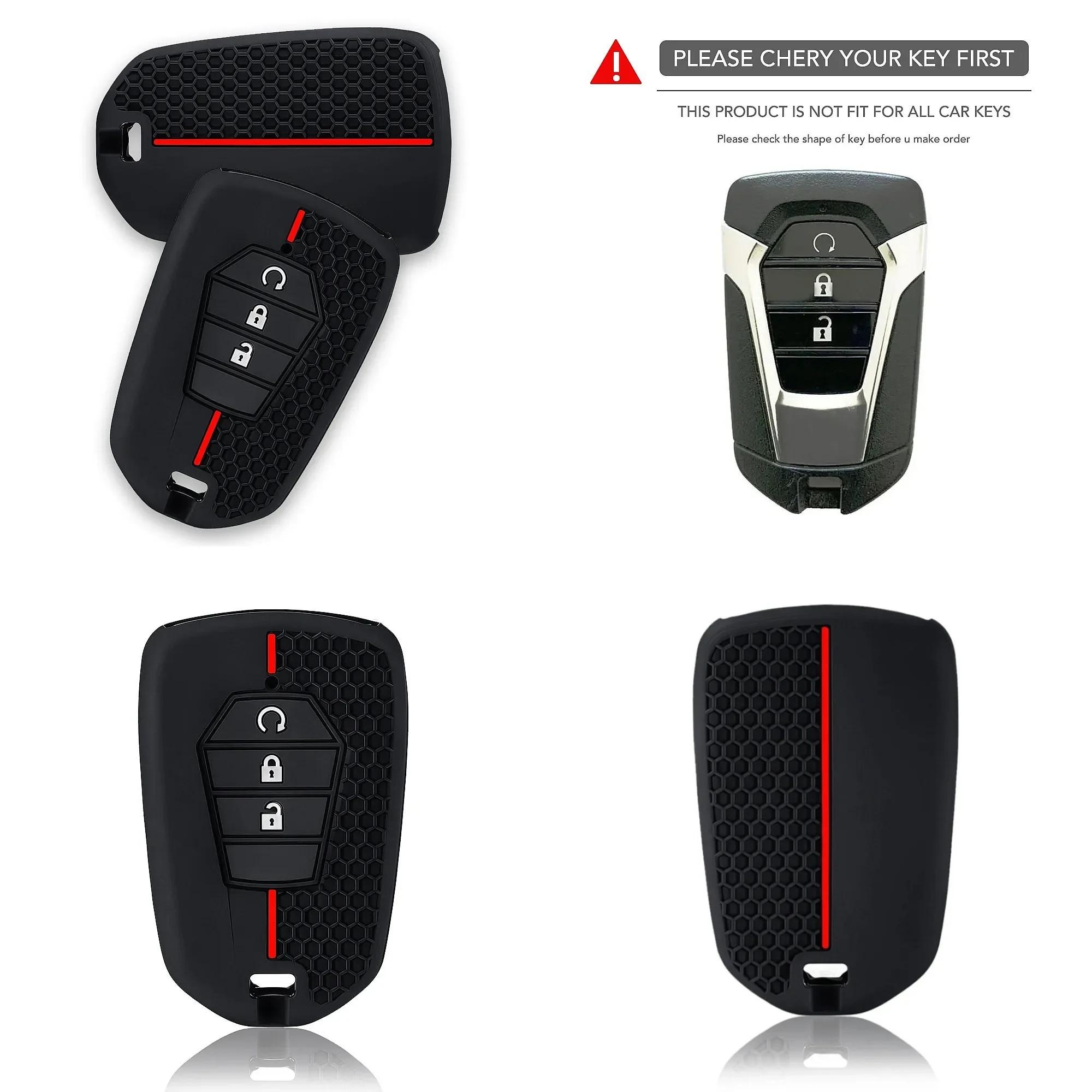 for ISUZU Dmax D-max Mux 2021 2022+ D-max MU-X 3.0 Mux 3 Buttons Silicone Car Key Cover Remote Control Fobs Accessories Box
