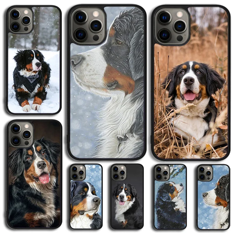 Bernese Mountain Dog Phone Case Cover For iPhone 15 16 14 XR XS 11 12 13 Mini Pro MAX Plus