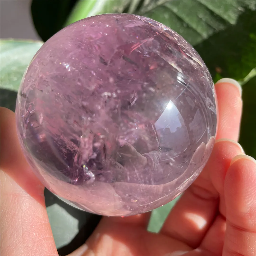 6-7cm Low Price Purple Crystal Ball Amethyst Quartz Natural Sphere Indie Jewelry Healing Stone Feng Shui Decoration Living Room