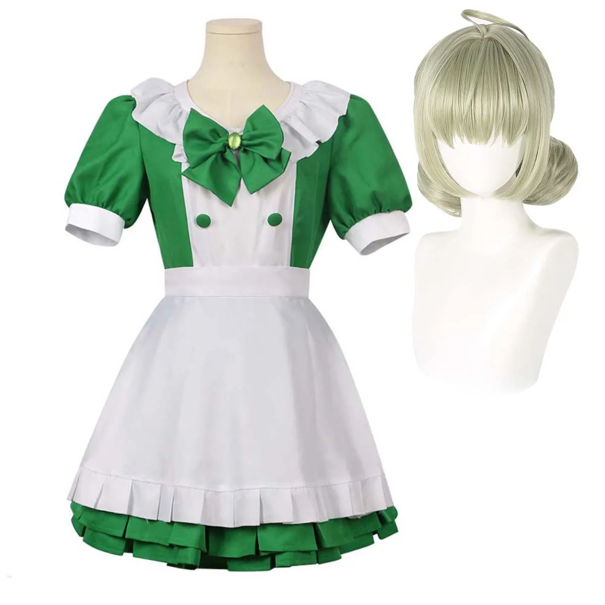 

Women Anime Hiiragi Utena Kiwi Araga Cosplay Maid Dress Costume Or Wig