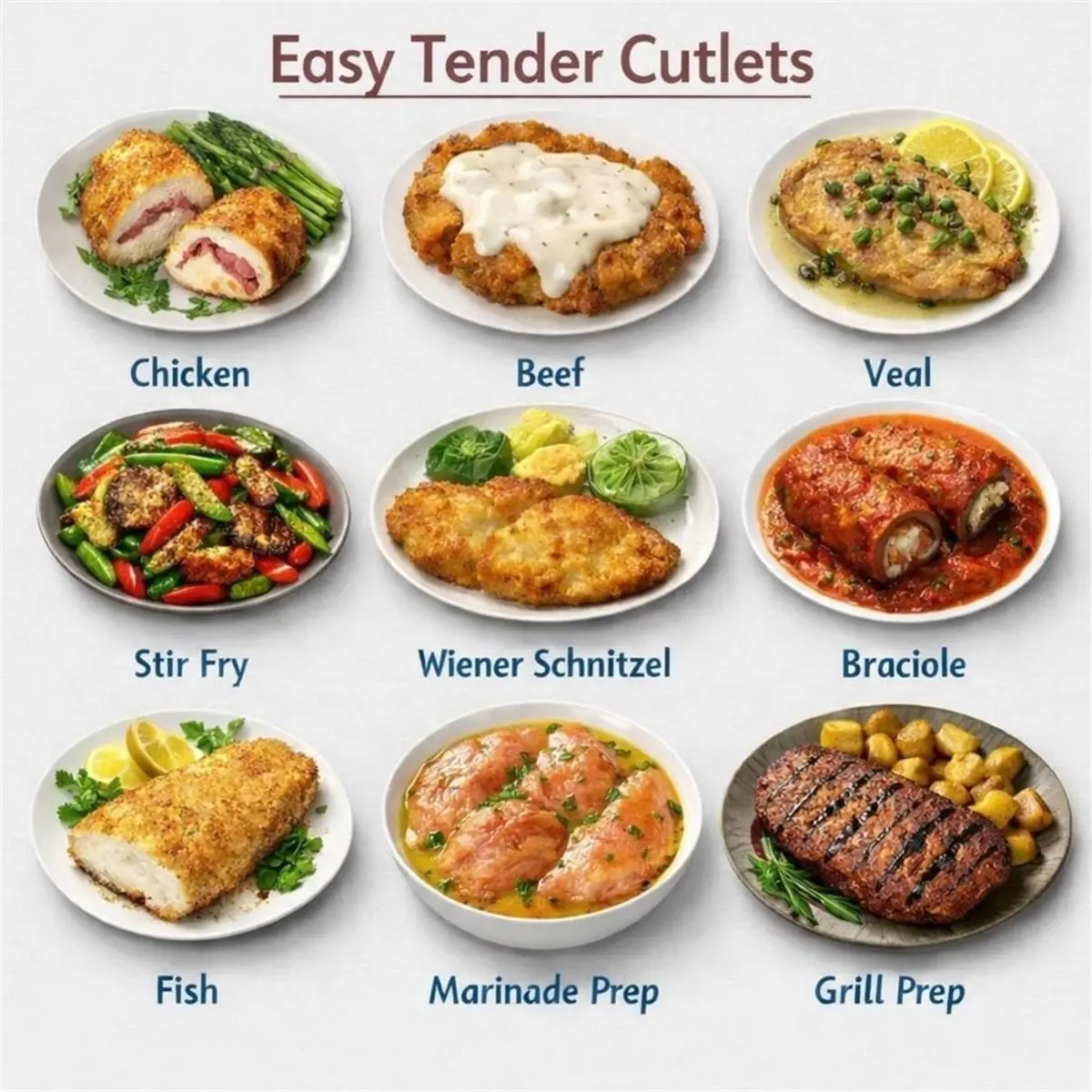 Dual Sided Meat Tenderizer Marinating Prep Tool, for Flattening Cutlets and Tenderizing Meat, for Kitchen Meat Mallet