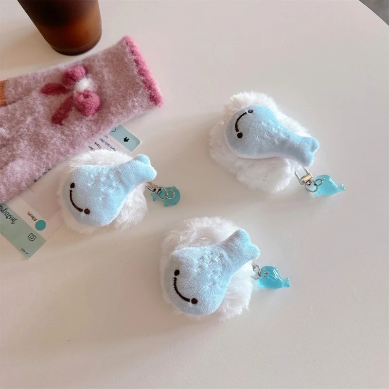 

Cute Plush Whale Earphone Case Compatible with Appleairpods3/4Personalized Pendant CasePRO/PRO3Niche