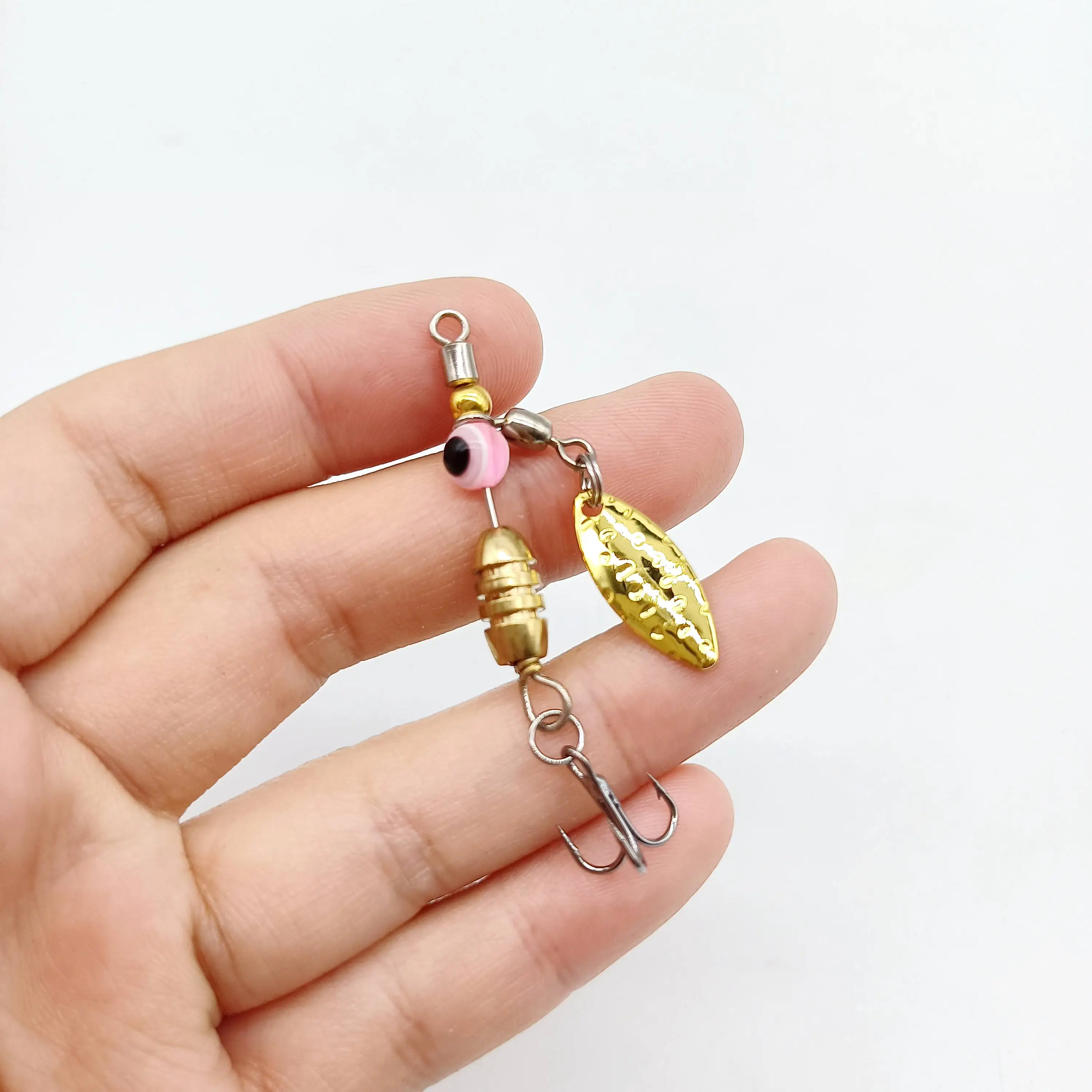 DUODUOYU 1PCS Spinner Löffel Metall Angeln Locken 3,5g/5g Pailletten Löffel Köder für Bass Forelle Barsch hecht Rotierenden Angelgerät – Detail 7
