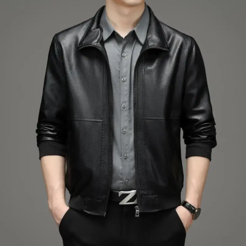 

Leather Jacket Men 2020 Men's Clothing Autumn Coat Male Sheepskin Leather Mens Clothes Spring Size M-4Xl Brand High Quality
