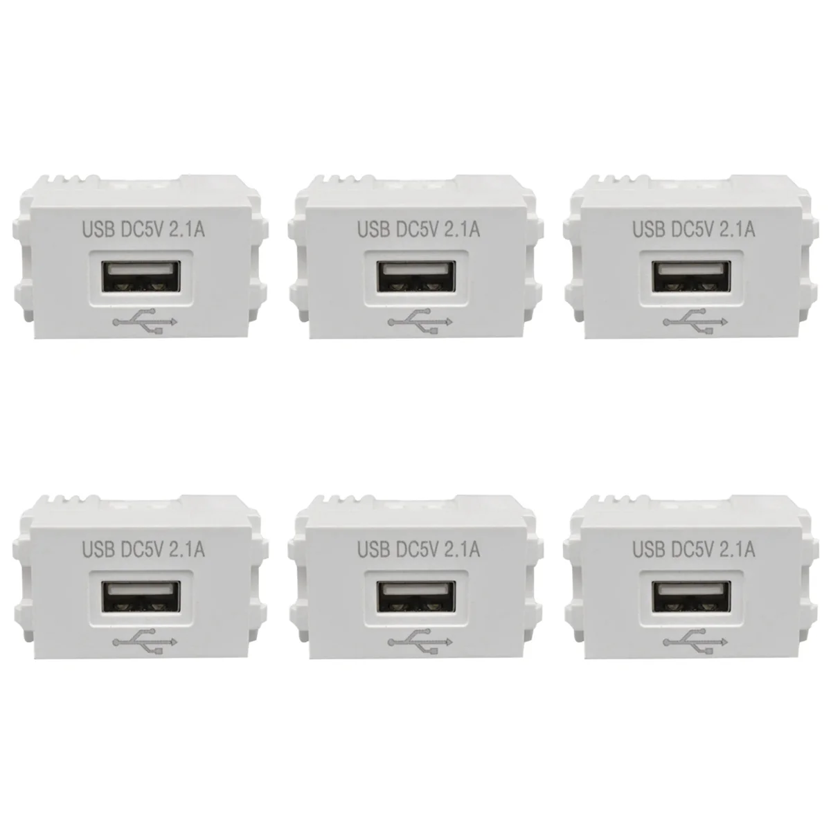 

6 шт., USB-адаптер для зарядки телефона, 220 В, 5 В