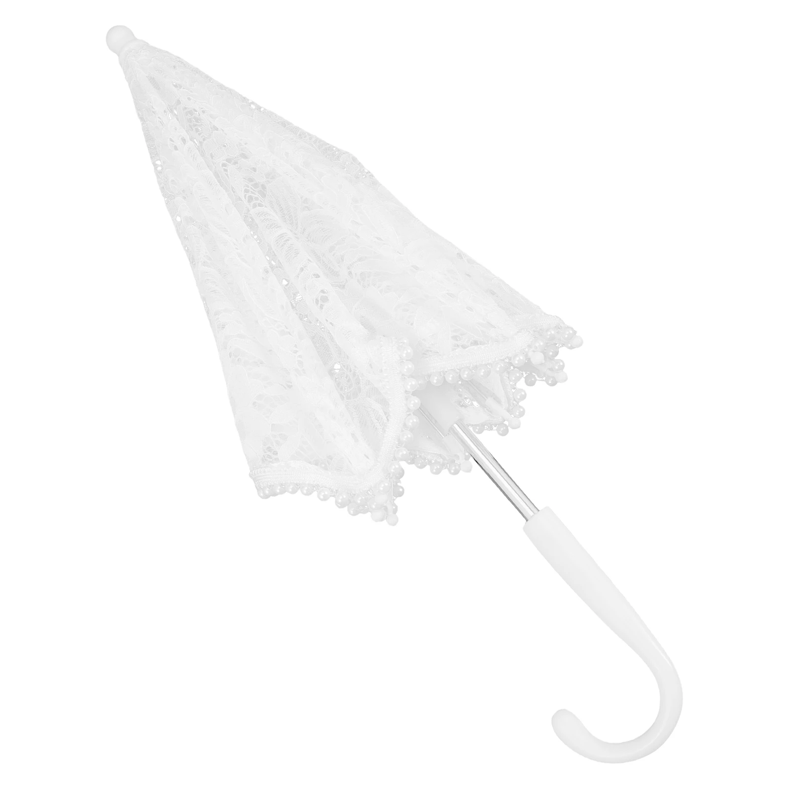 

Lace Umbrella Parasol Vintage Wedding Bridal Girls Plastic Lace Parasol Umbrella Lightweight Portable Photography Props