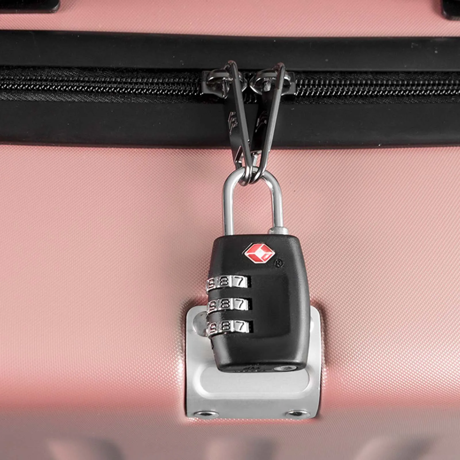 Resettable 3 Digit Combination Padlock Luggage Case Padlock Box Black Lock Coded Lock School Gym Locker Security Protection