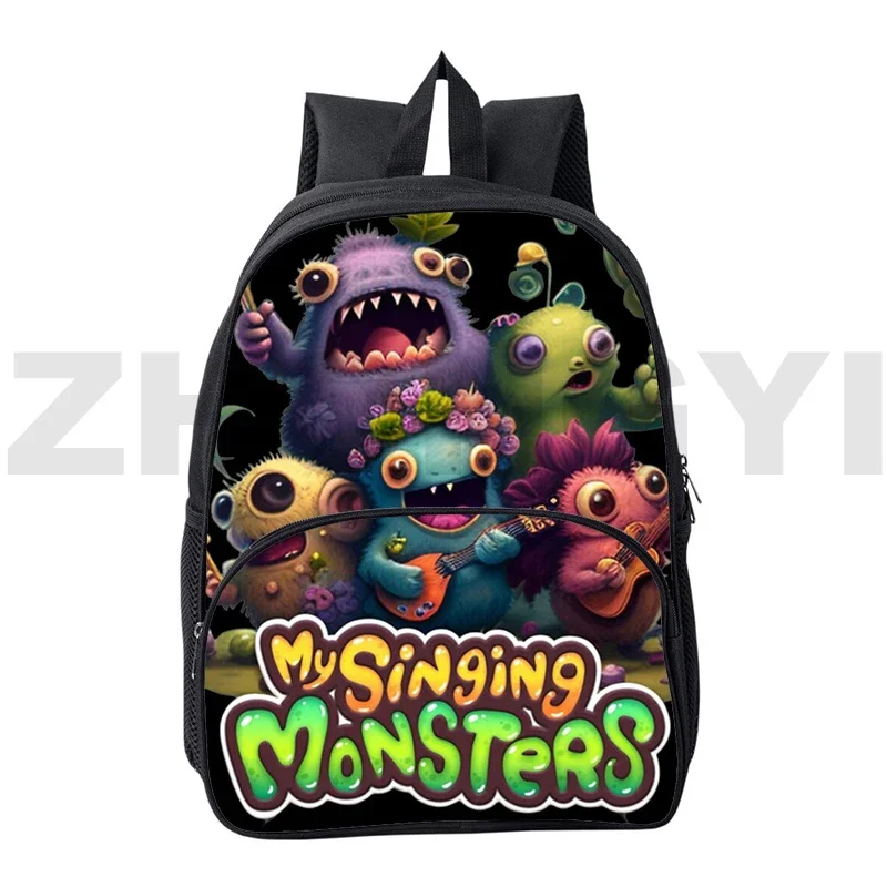 Cartoon My Singing Monsters School Back Pack for Boys Sports Casual Knapsack 12/16 Inch Game My Singing Monsters Women Backpack