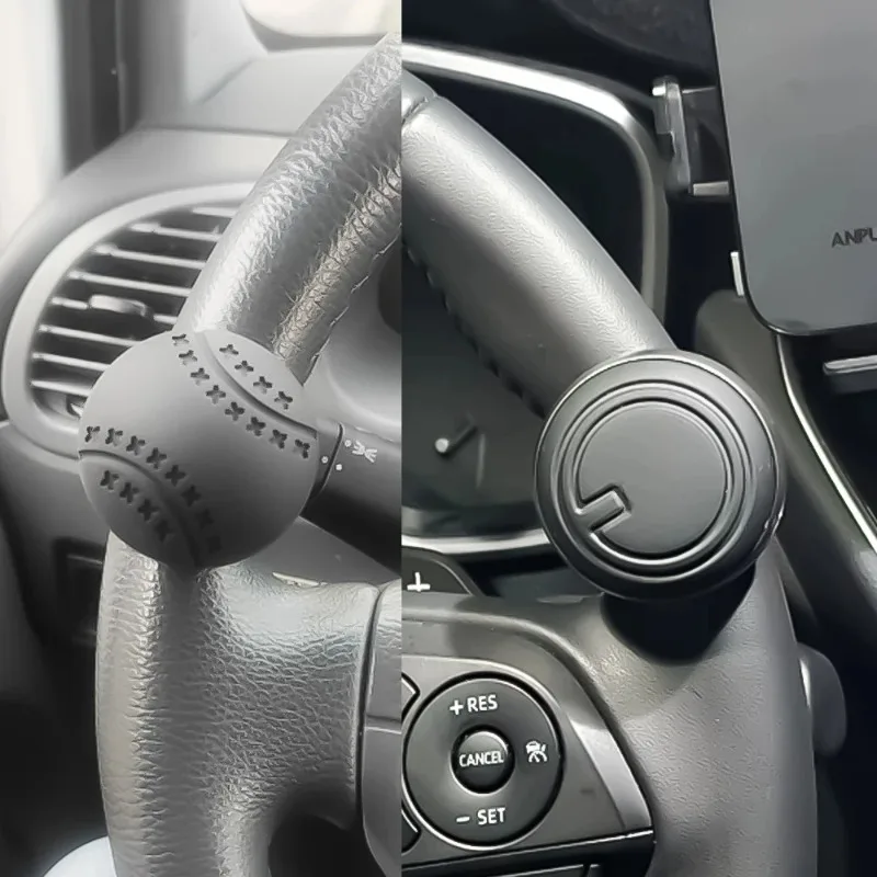 360° Rotation Turning Steering Wheel Booster Metal Bearing Ball Shaped Power Handle Spinner Knob for Enhanced Driving Experience
