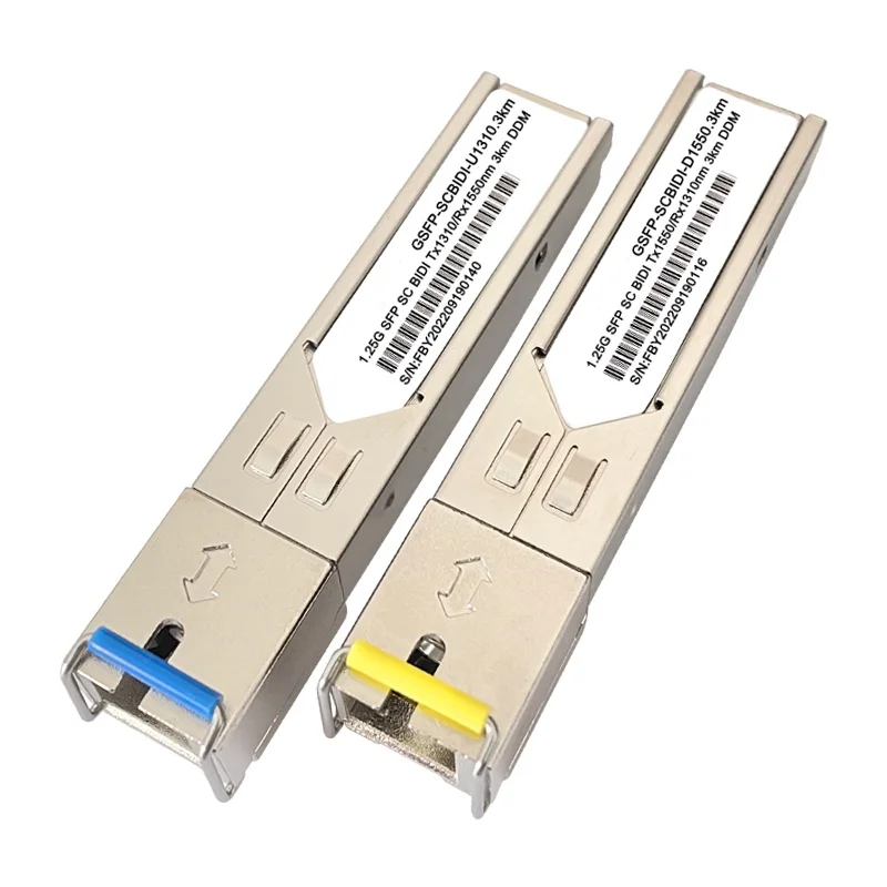 

1.25G SC Bidi SFP Module 3km~80km Tx1310nm/Rx1550nm Mini GBIC WDM SFP Fiber Transceiver Module For Cisco/Mikrotik/Ubiquit/Zte