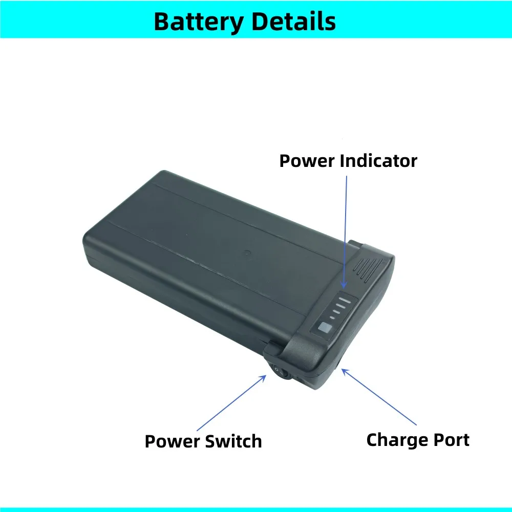 Folding Bike Rear Rack Battery 24V 7.8Ah 8.7Ah 36V 6.6Ah 7.8Ah 10.5Ah for Fold Green QDOS Elife Regency eGlide Toplife E-1000