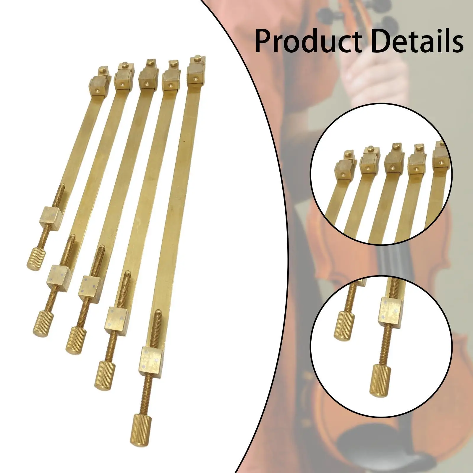 أدوات صنع الكمان، مشابك تكسير جسم الكمان، تناسب الكمان والكمان، مريحة، أدوات إصلاح Luthier قابلة للتعديل
