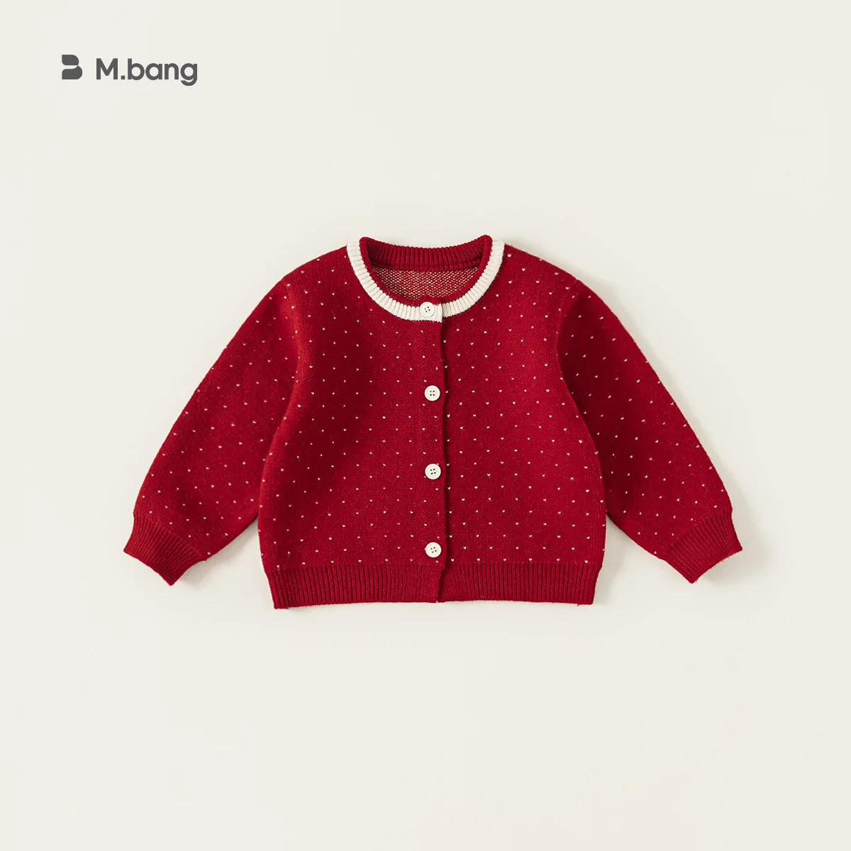 

Рождественский свитер для маленьких девочек в стиле пэчворк в горошек, утепленный детский кардиган для маленьких девочек с круглым вырезом, трикотажные топы для маленьких девочек