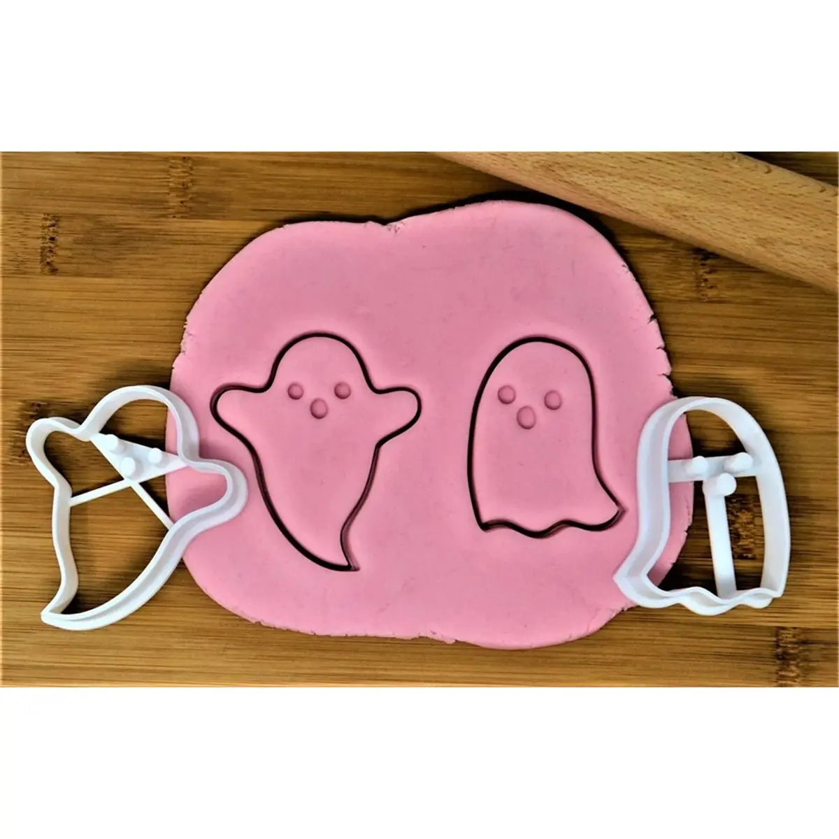 Ghosts Shapes Halloween Cookie Cutters Set Kitchen Accessories Cookie Baking Mold Plastics DIY Ghost Cookie Cutters