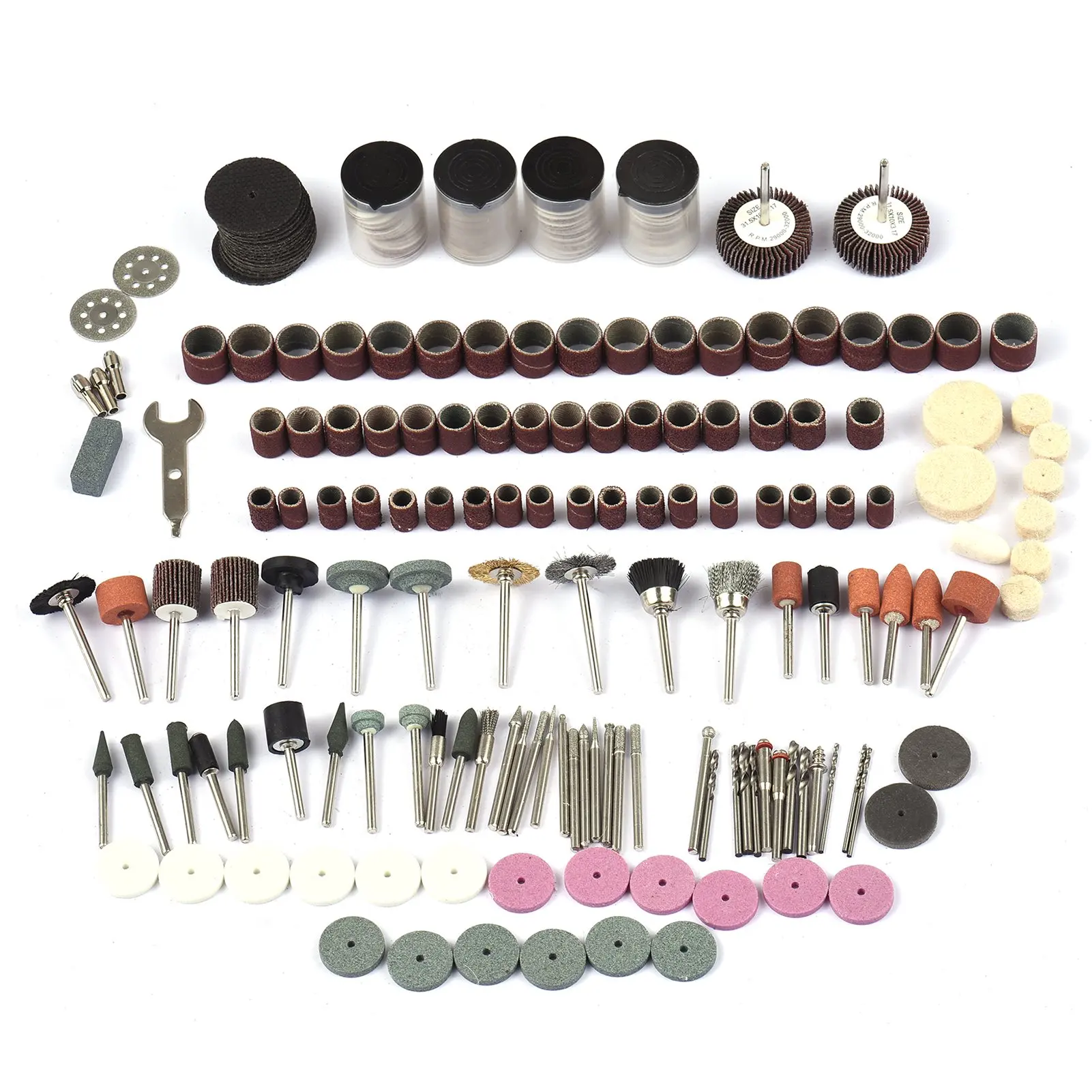 400PCS Electric Grinder Accessories Kit Rotary Tool Accessories Set Multifunction Grinding Polishing Drilling 1.6 2.4 3.2mm Diam
