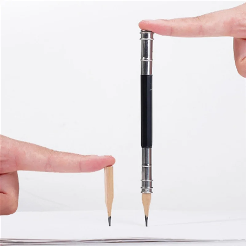 

A19E-30PCS Pencil Extender Holder Adjustable Pencil Lengthener Tool Coupling Device For School Art Writing
