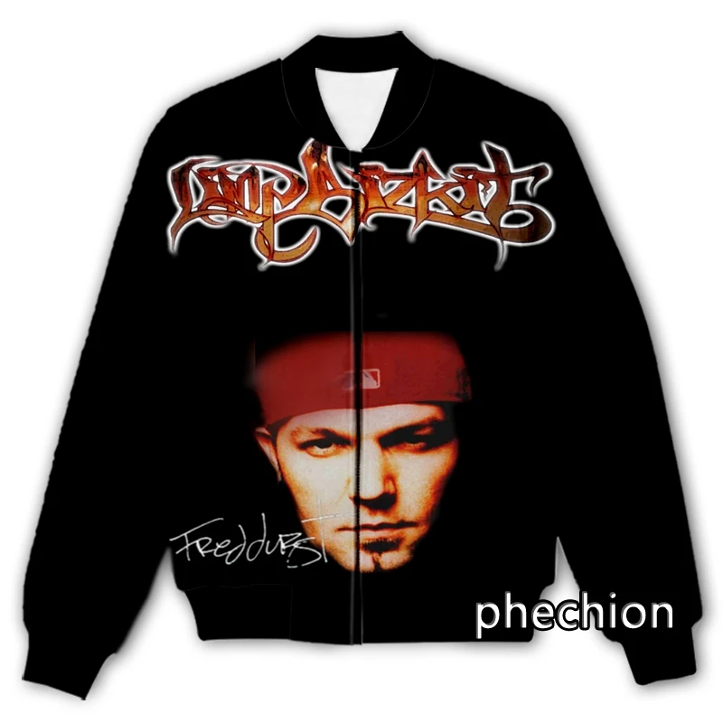 

phechion New Fashion Men/Women Limp Bizkit 3D Print Casual Jacket Novelty Streetwear Men Loose Sporting Jacket K38