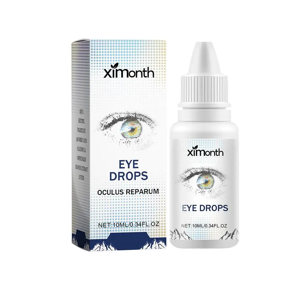 Gotas para los ojos hidratantes para mujeres y hombres, suero refrescante para el cuidado de la salud, alivia eficazmente la sequedad, 10ml, T2P3