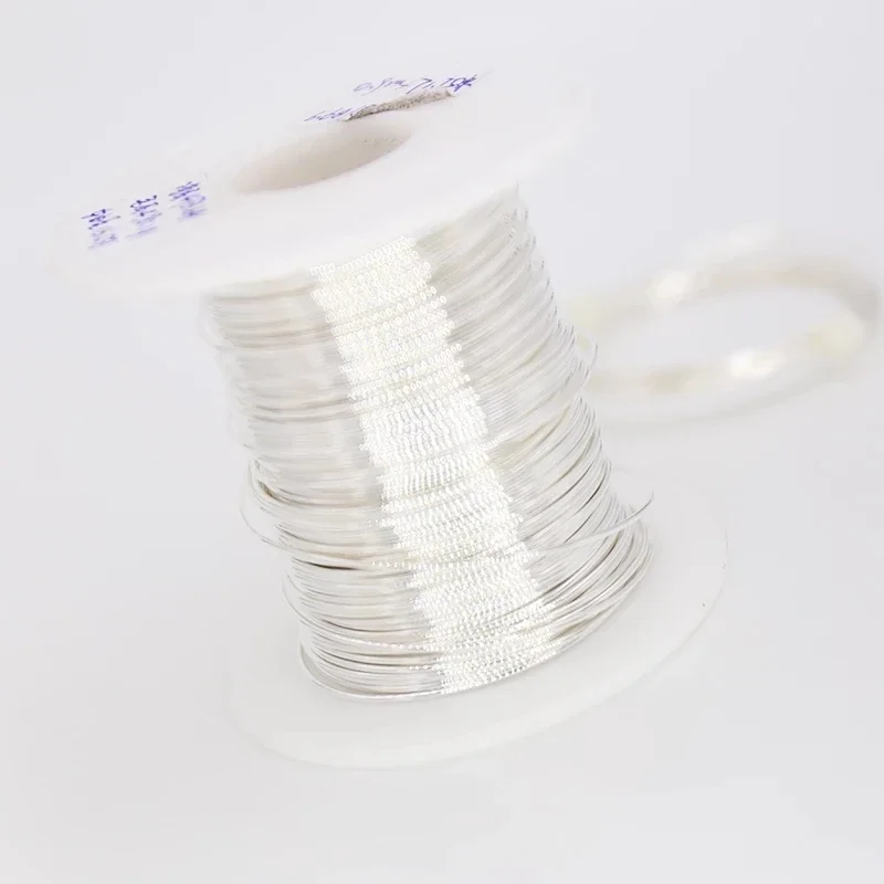 SR001 لكل متر 99.999% 5N سلك صوت فضي نقي صلب ذاتي الصنع