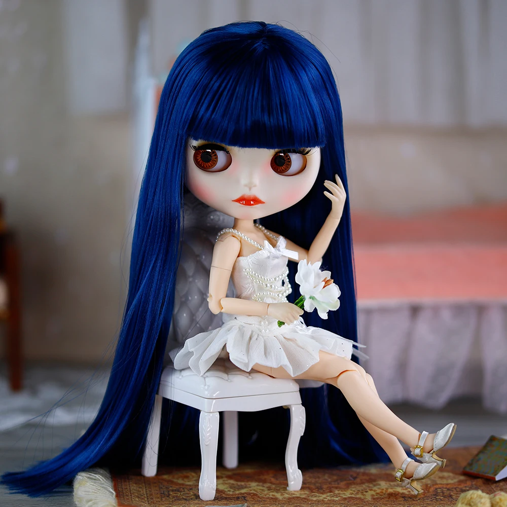 ICY DBS 브라이스 스커트 소녀 코스튬, BJD 화이트 펄 스커트, 귀여운 토끼 세트, 소녀 선물