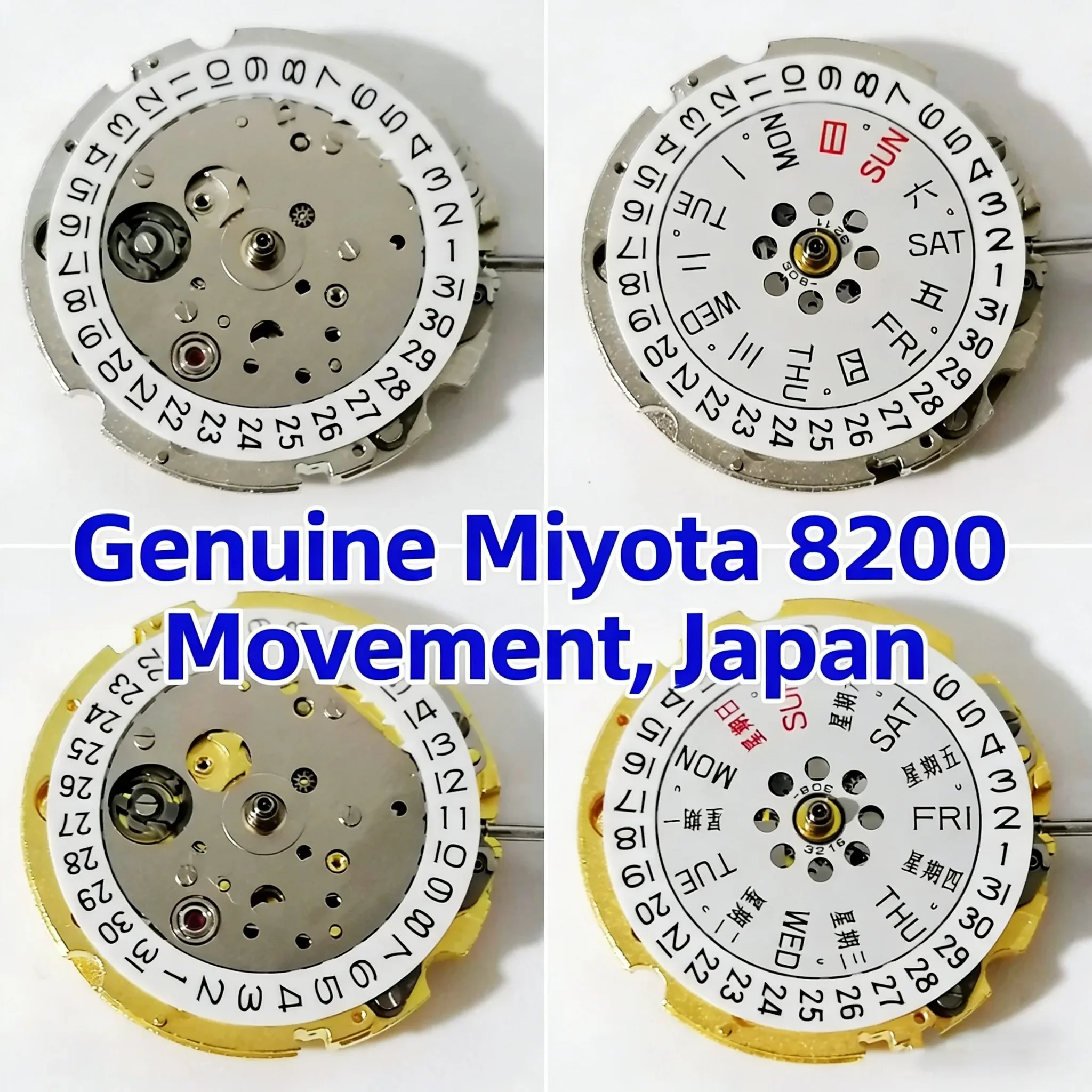 NF8200 8215 8205 Movement Single Calendar Double Calendar Original Brand New Stop-Seconds Function Fully Automatic Mechanical
