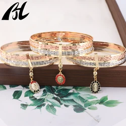 Virgin Mary Three-color 7 day jewelry bracelet 18K gold plated laminated Catholic religious bracelet
